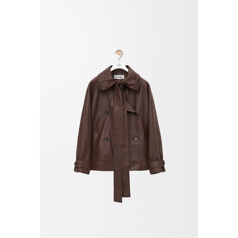 Bow jacket in nappa lambskin