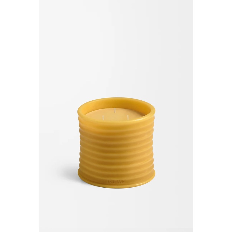 Medium Honey beeswax candle