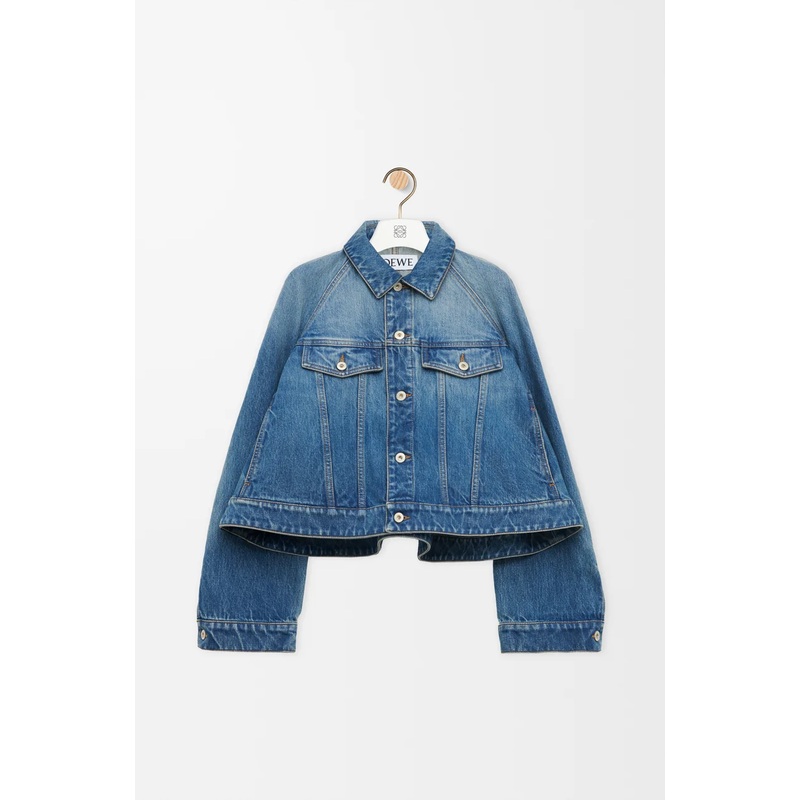 Trapeze jacket in denim