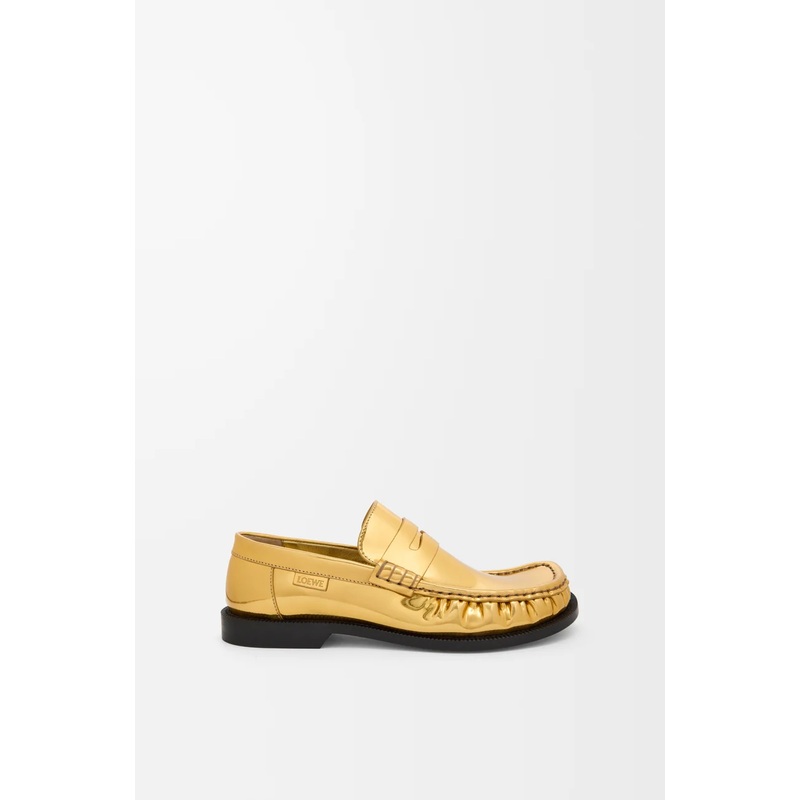 Campo loafer in metallic calfskin