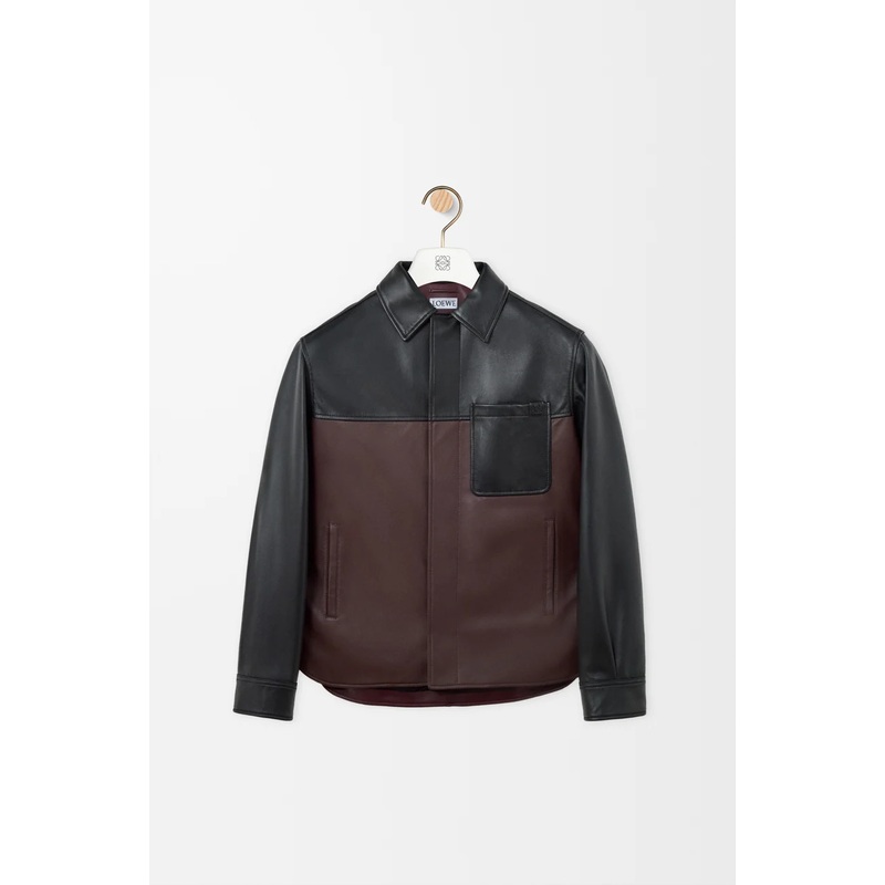Overshirt in nappa lambskin