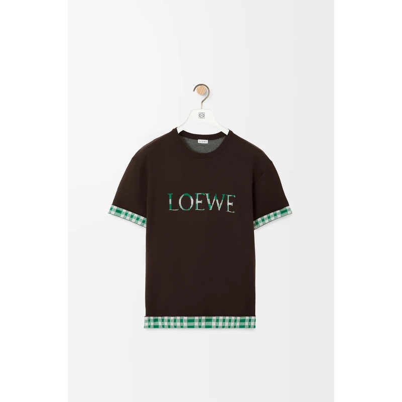 Top in wool and cotton