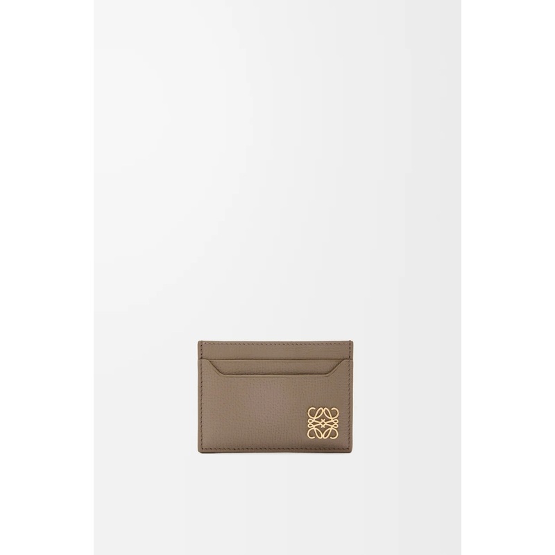 Anagram plain cardholder in pebble grained calfskin