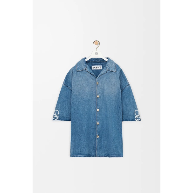 Anagram short sleeve shirt in denim