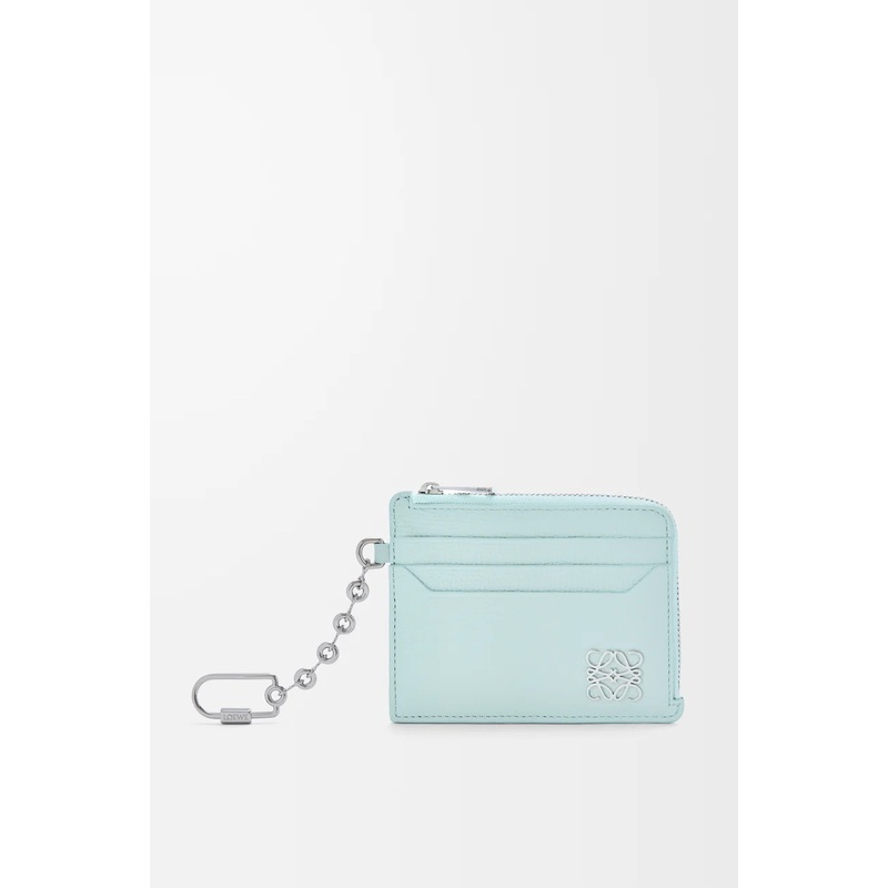 Anagram square coin cardholder in pebble grained calfskin