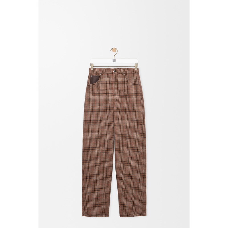 Barrel trousers in wool