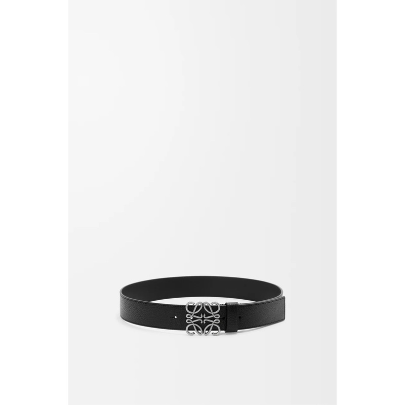 Chunky Anagram belt in supple grained calfskin