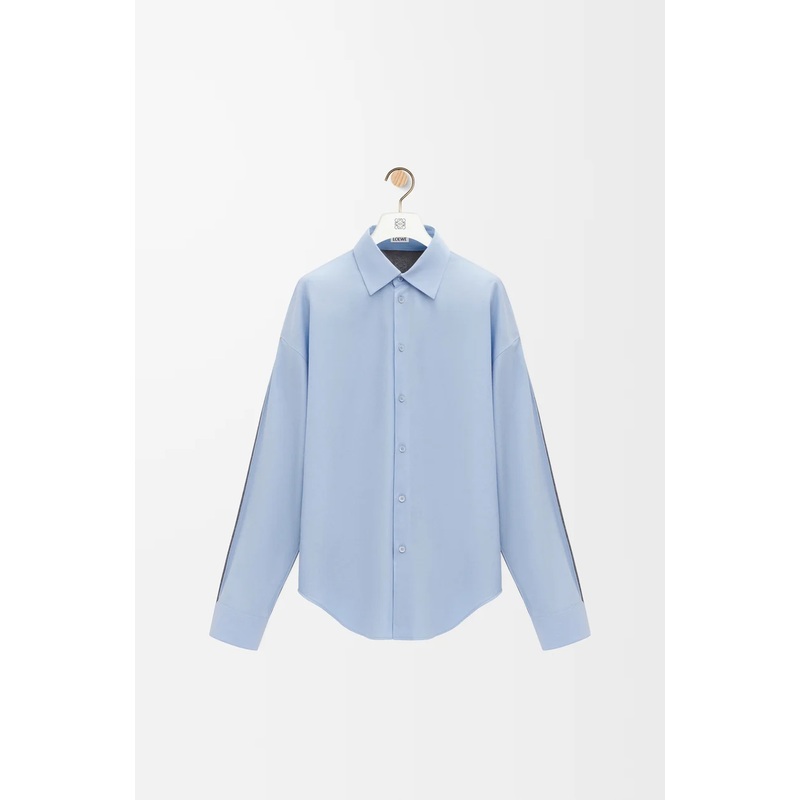 Hybrid shirt in cotton and wool