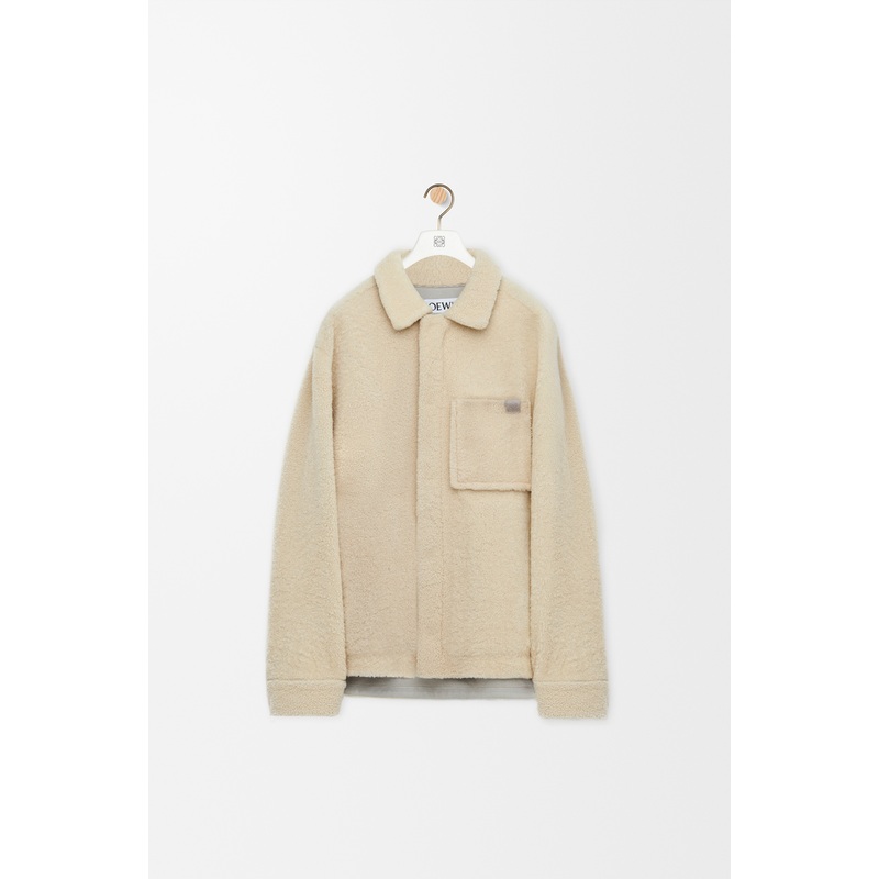 Overshirt in shearling