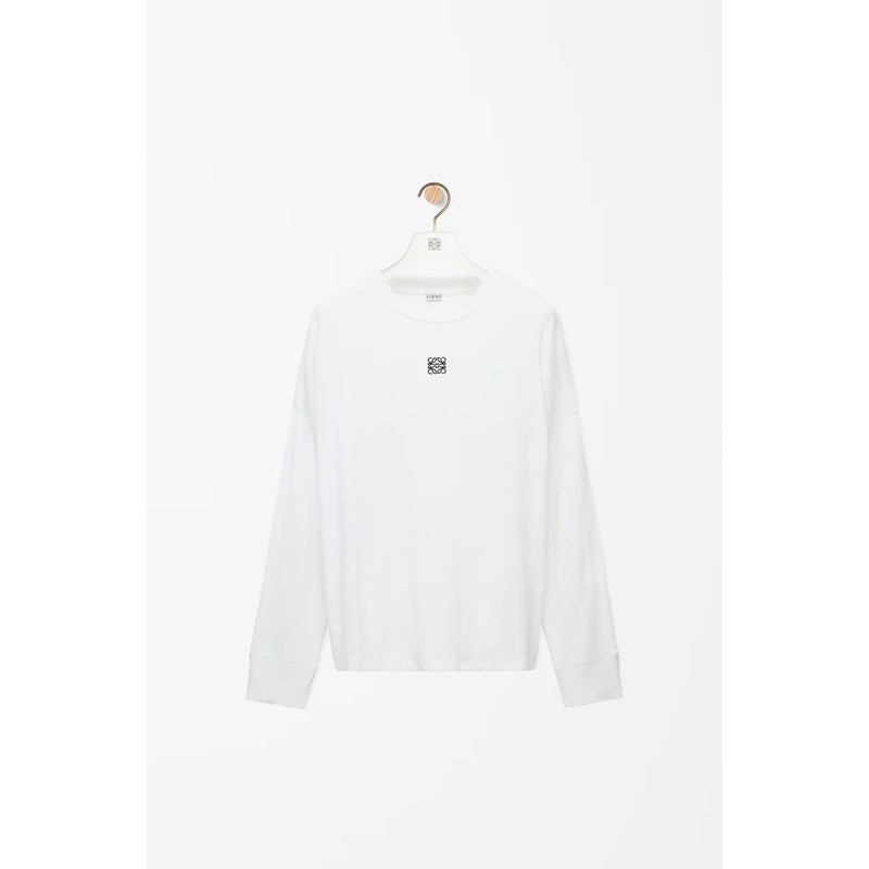 Oversized fit long sleeve T-shirt in cotton