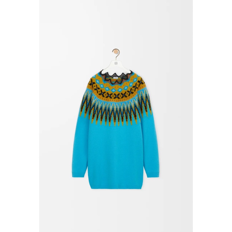 Sweater in wool and mohair blend