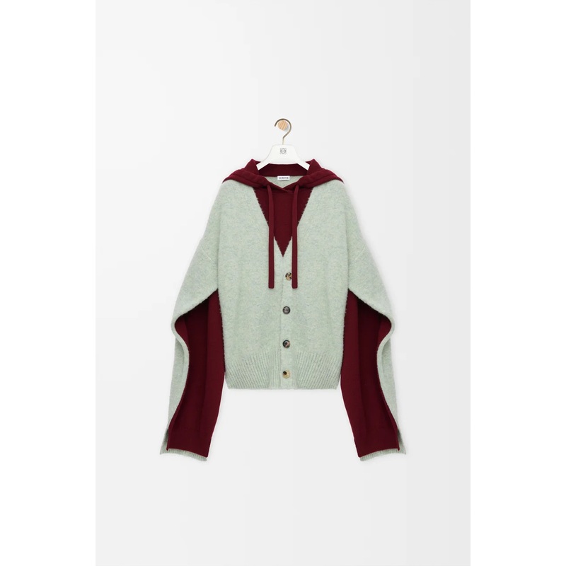 Trompe l’oeil sweater in wool