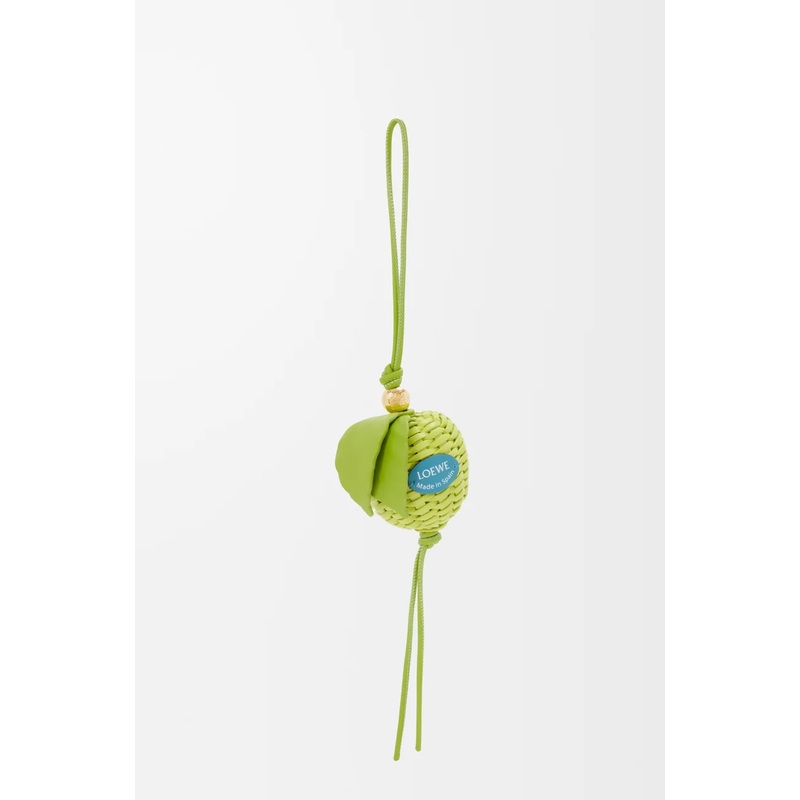 Apple charm in calfskin