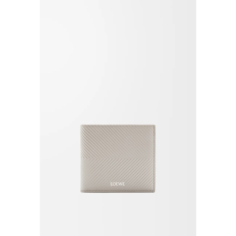 Bifold coin wallet in textured classic calfskin