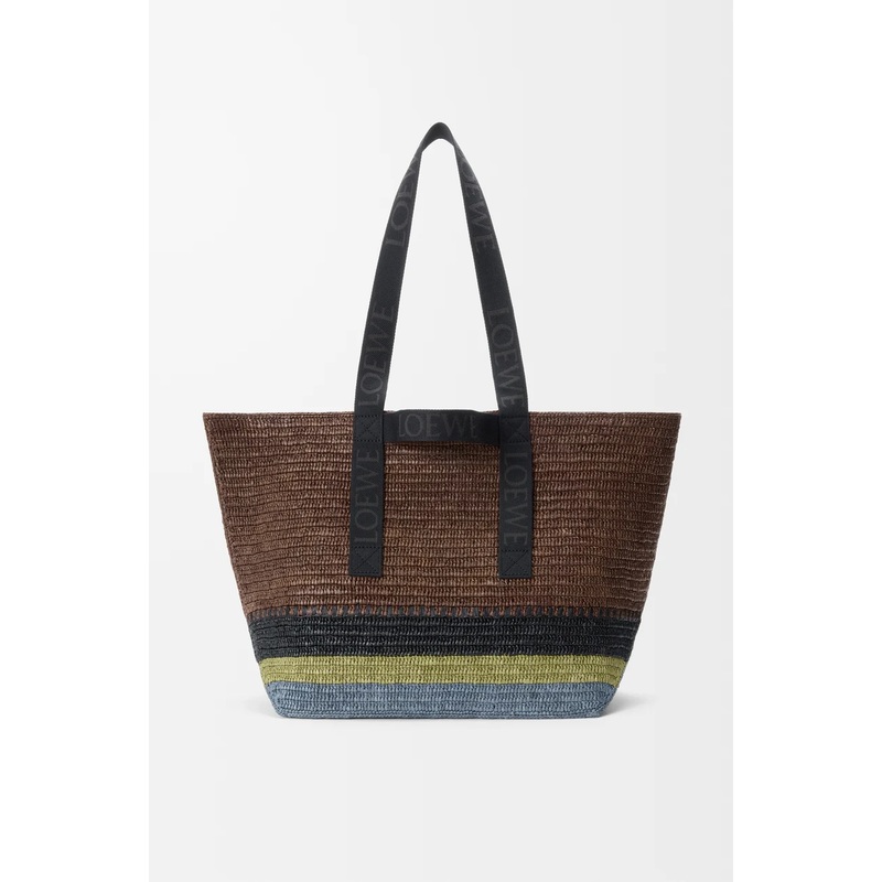 Fold Shopper in raffia