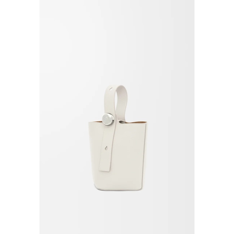 Mini Pebble Bucket bag in soft grained calfskin