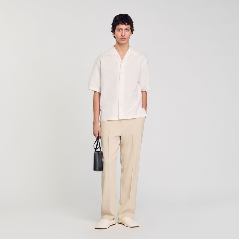 Cotton and linen shirt