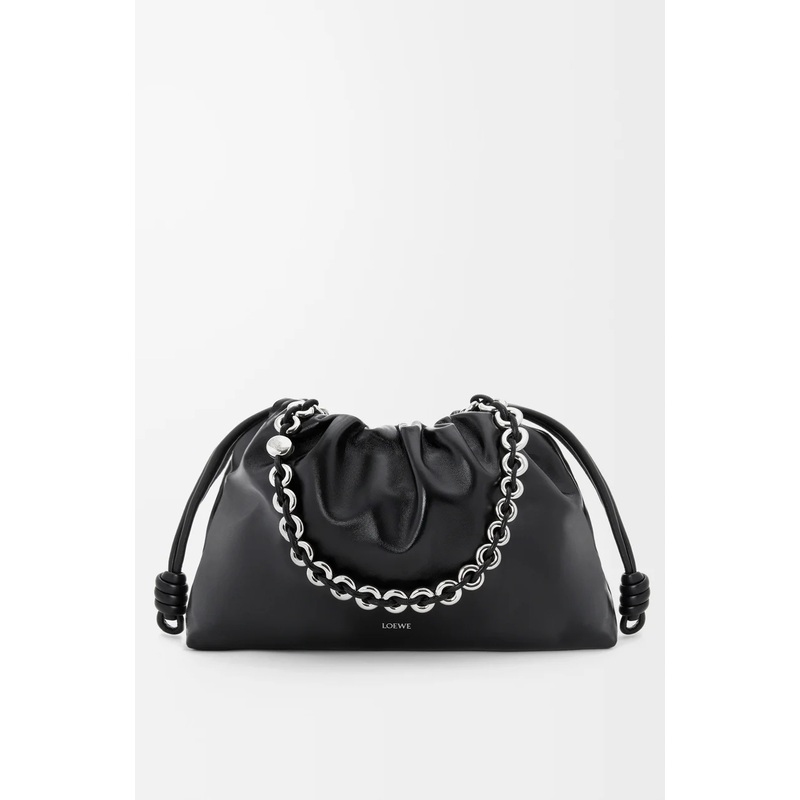 Large Flamenco purse in patent nappa lambskin