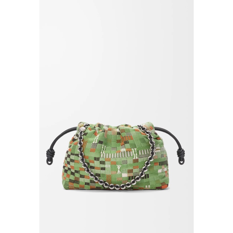 Medium Flamenco purse in embroidered textile