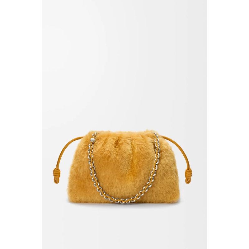 Medium Flamenco purse in shearling
