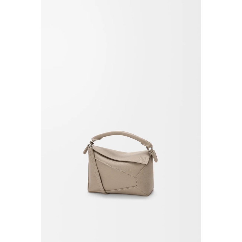 Mini Puzzle Edge bag in soft grained calfskin