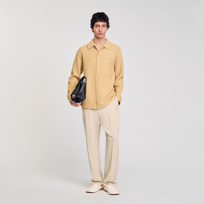 Oversized knit shirt