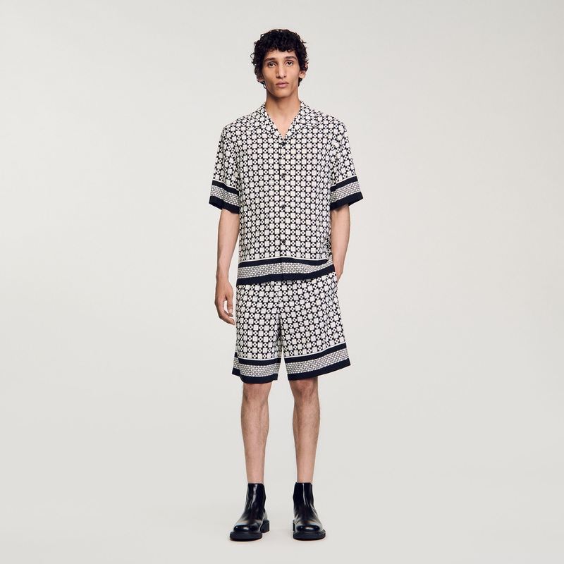 Square Cross short-sleeved shirt