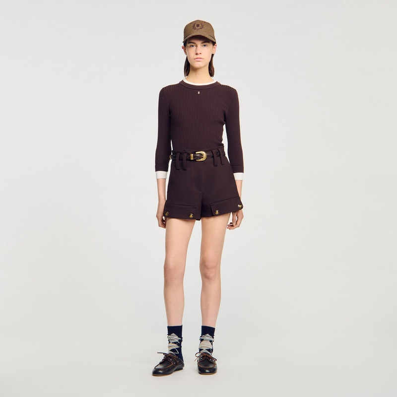 2-in-1 mixed wool sweater