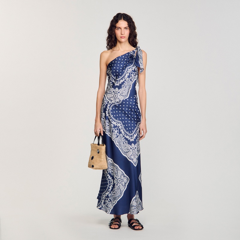 Bandana-print maxi dress