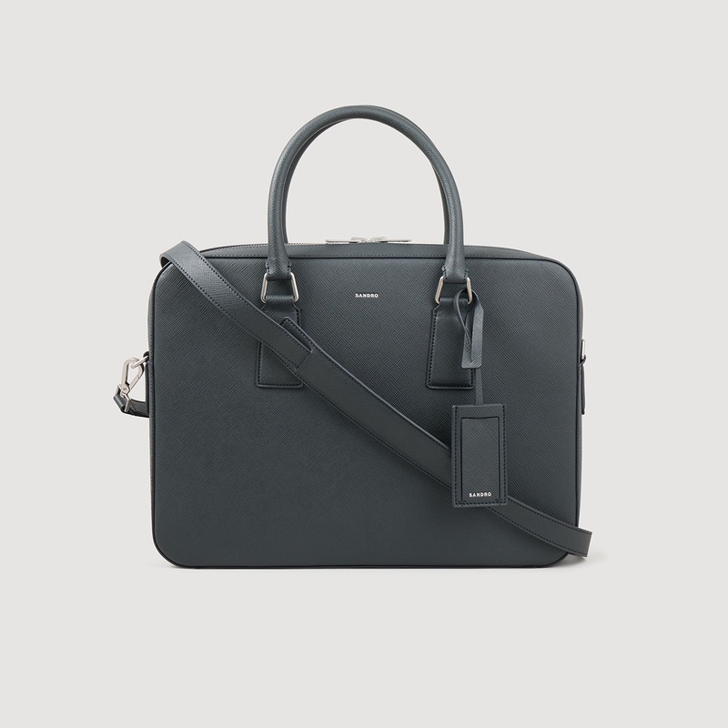 Reconstituted leather briefcase