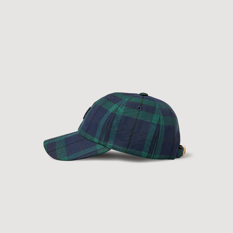 Checked cap