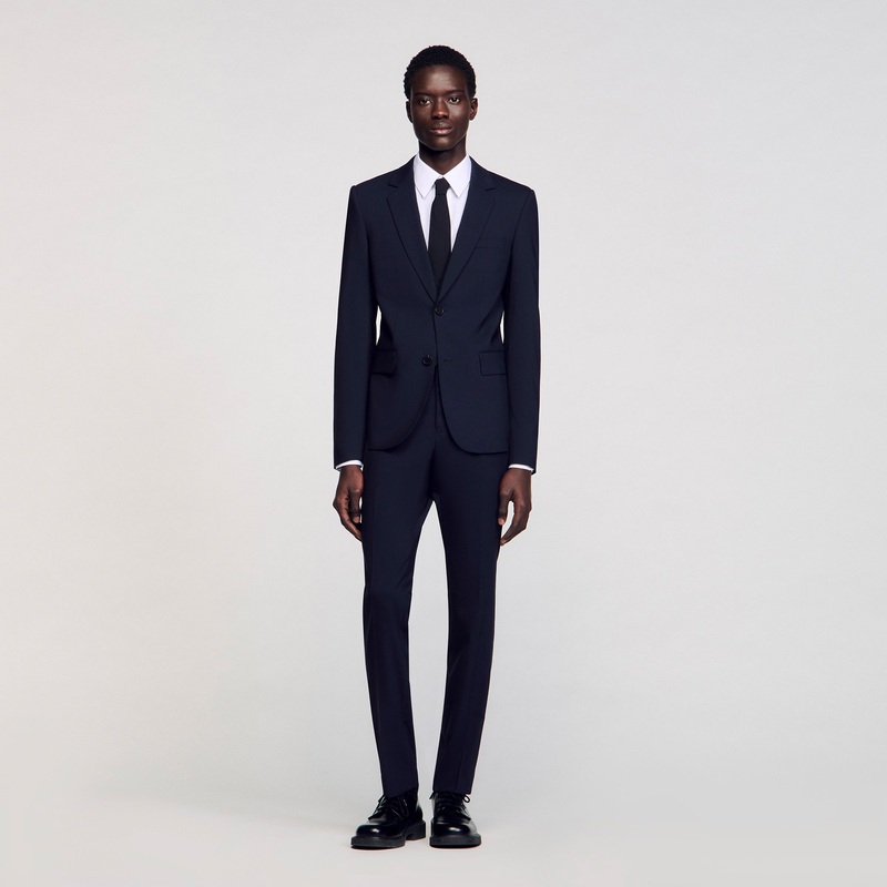 Classic wool suit jacket