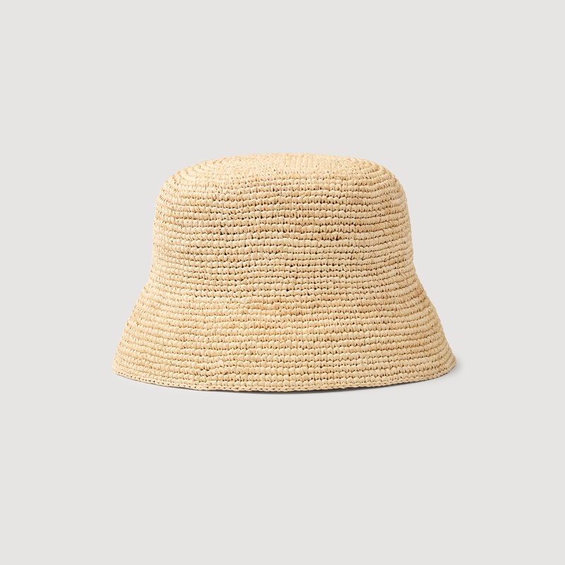 Raffia bucket hat
