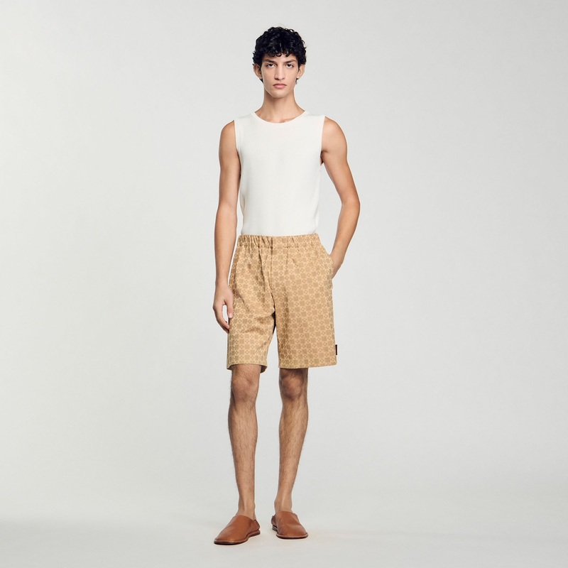 Square Cross jacquard shorts