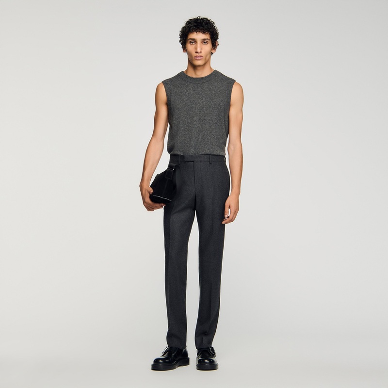 Tailored Virgin Wool Trousers