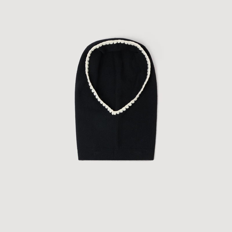 Ribbed knit balaclava