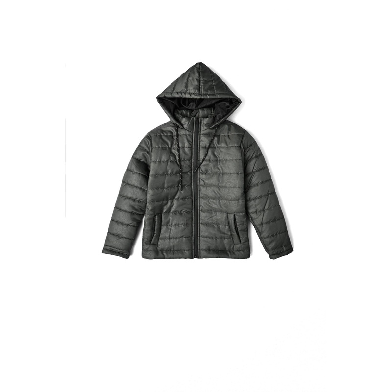 Cut Label Boy’s Paisley Pattern Hooded Puffer Jacket