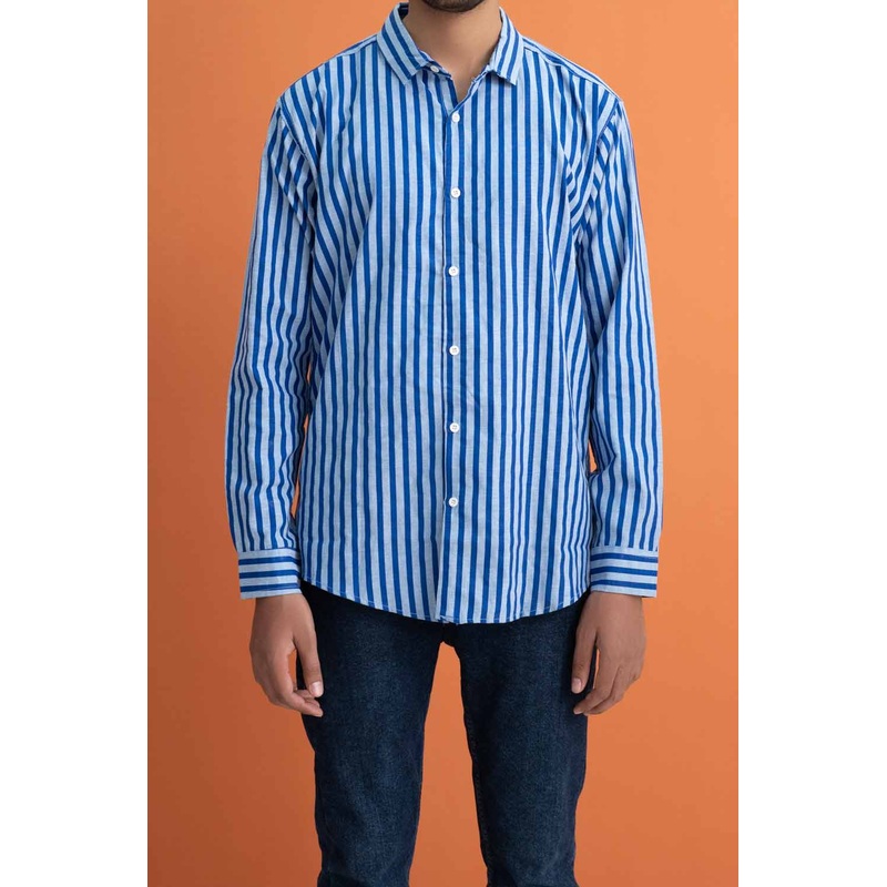 Gravity Men’s Striped Slim Fit Casual Shirt