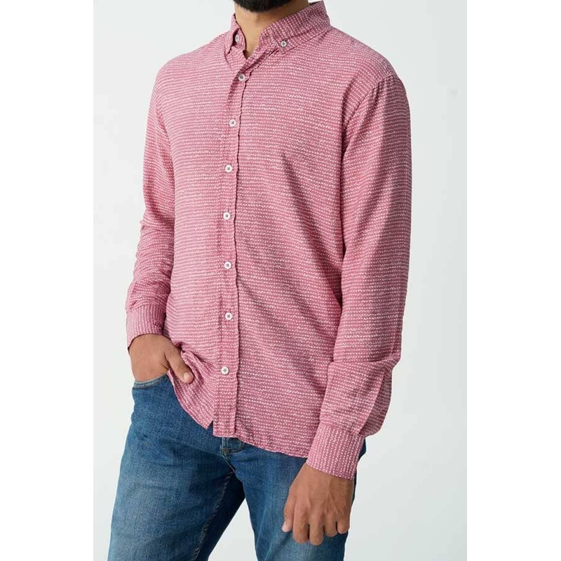 Polo Republica Men’s Little Heart Button Down Casual Shirt