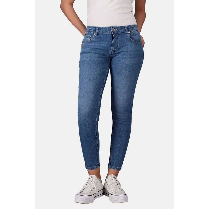 Rivvet Women’s Cadiz Mid Rise Skinny Fit Denim