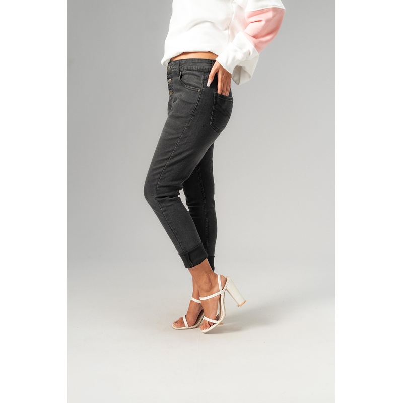 Rivvet Women’s Eco Leila Mid Rise Skinny Fit Denim