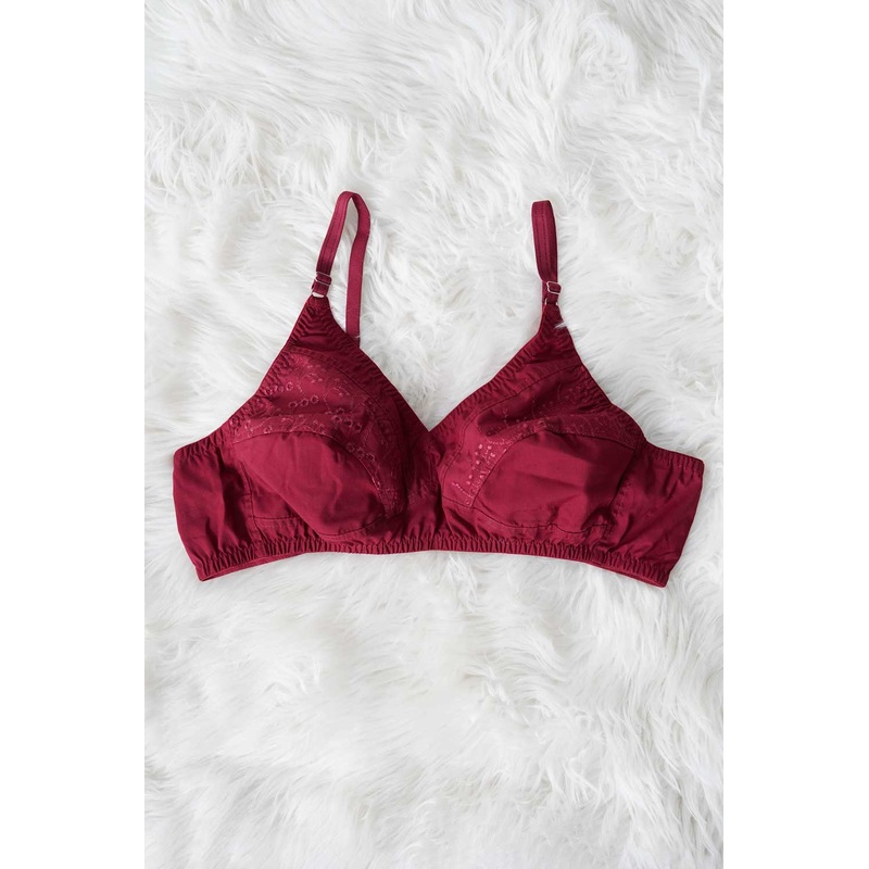 Five Star Women’s Embroidered Cotton Bra