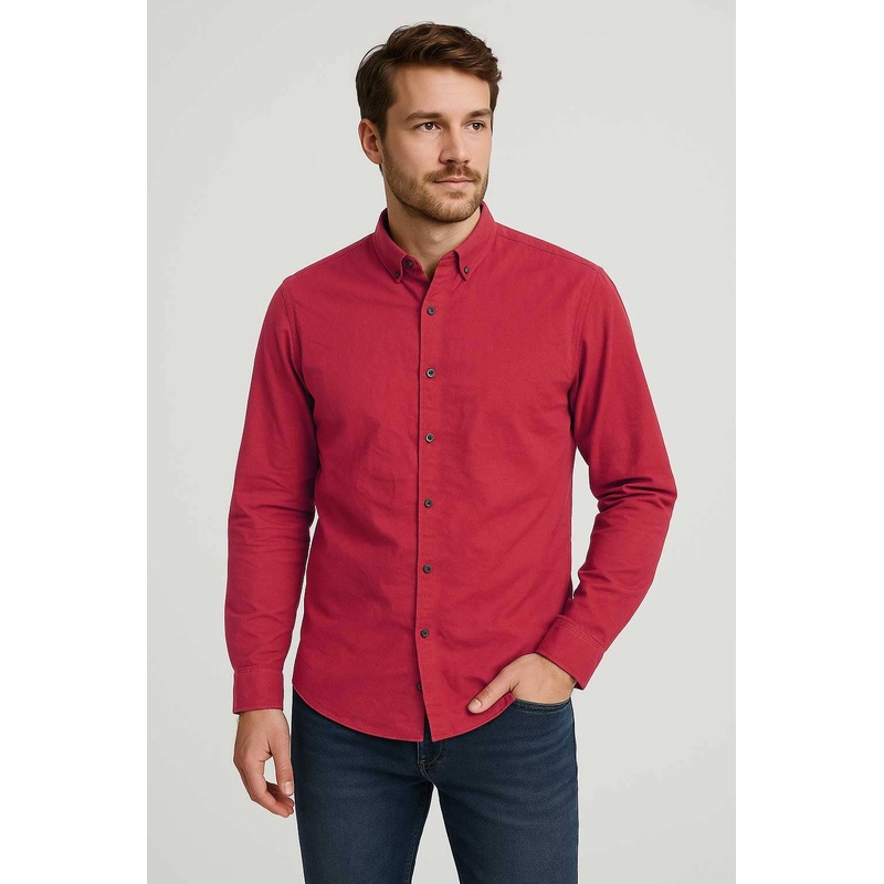 Gravity Men’s Slim Fit Basic Casual Shirt