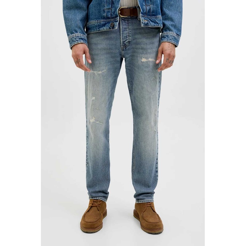 J&J Men’s Regular Fit Distressed Denim