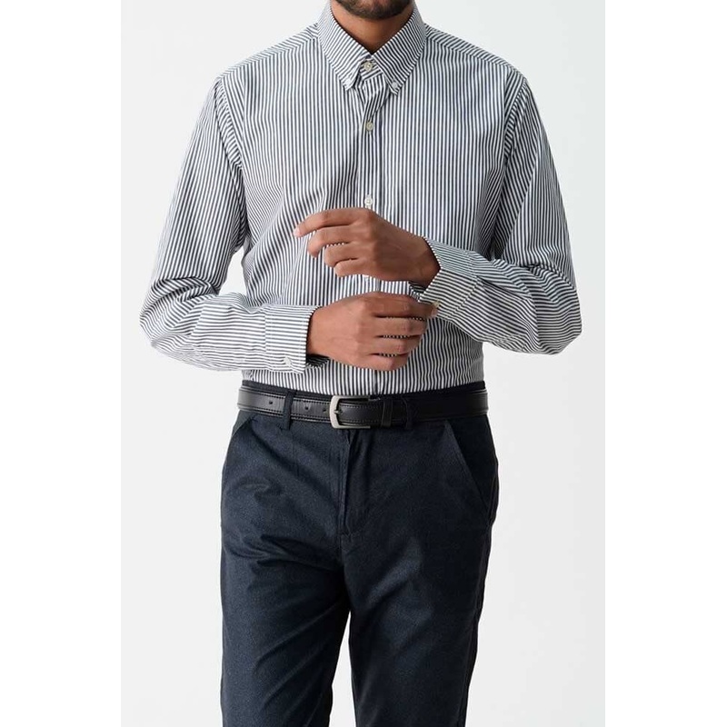 Jamclo Originals Men’s Button Down Striped Casual Shirt