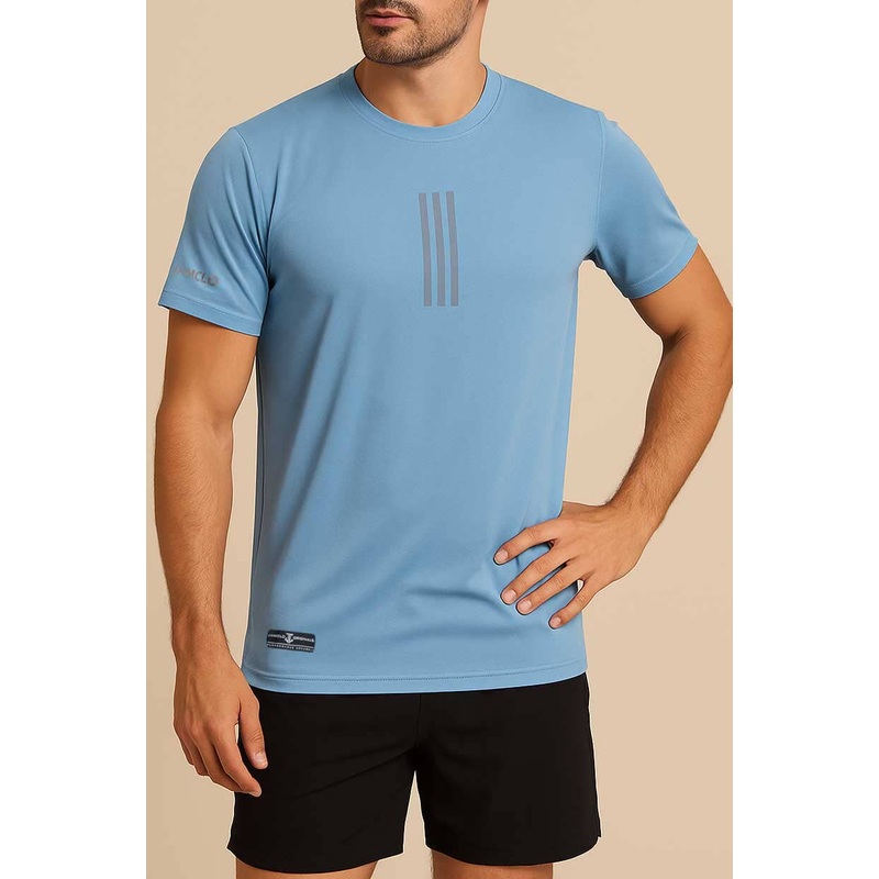 Jamclo Originals Men’s Dry Fit Striped Activewear Tee Shirt