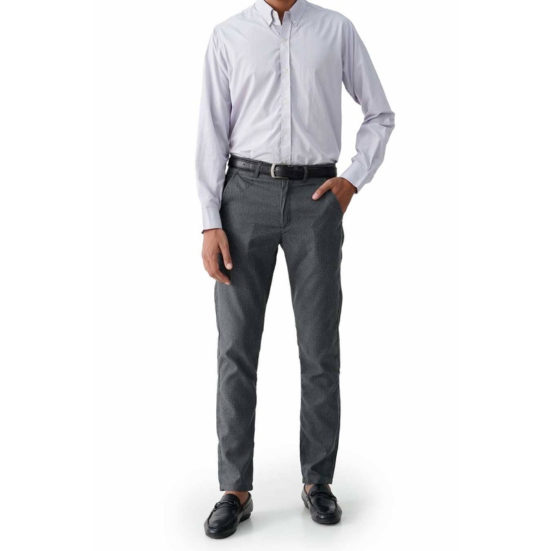 Jamclo Originals Men’s Micro-Check Casual Shirt