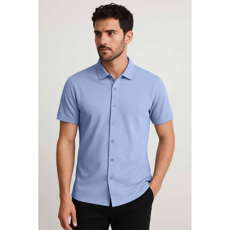 Jay Cee Men’s Short Sleeve Casual Shirt