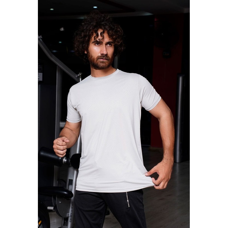 Jay Cee Men’s Wave Texture Dry Fit Activewear Tee Shirt