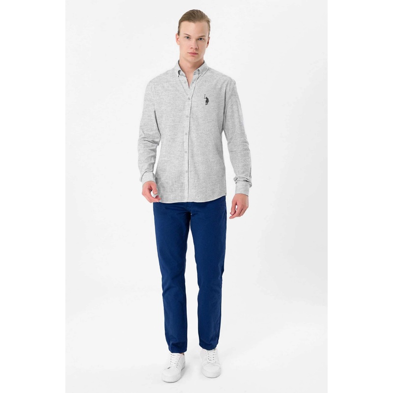 Polo Republica Men’s Solid Design Minor Fault Casual Shirt